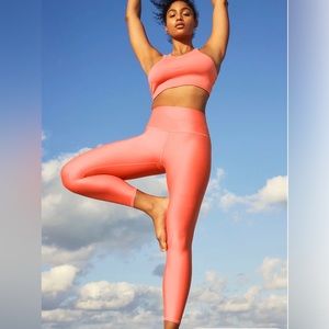 7/8 High-Waist Airlift Legging in Candy Orange